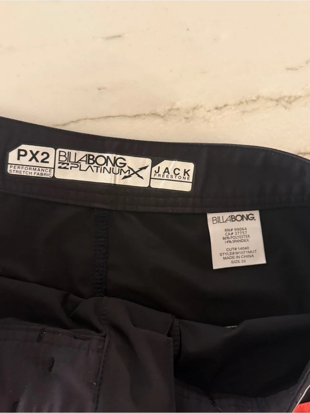 Billabong Board Shorts Mens 32 Platinum X Recycler PX2 Performance Stretch